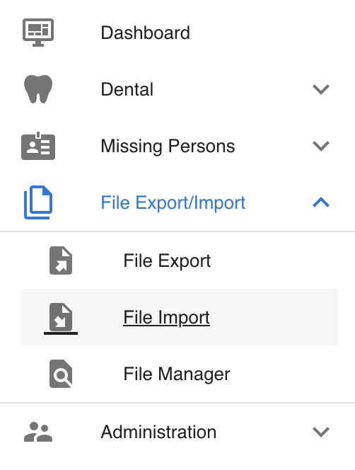 File Import Navigate