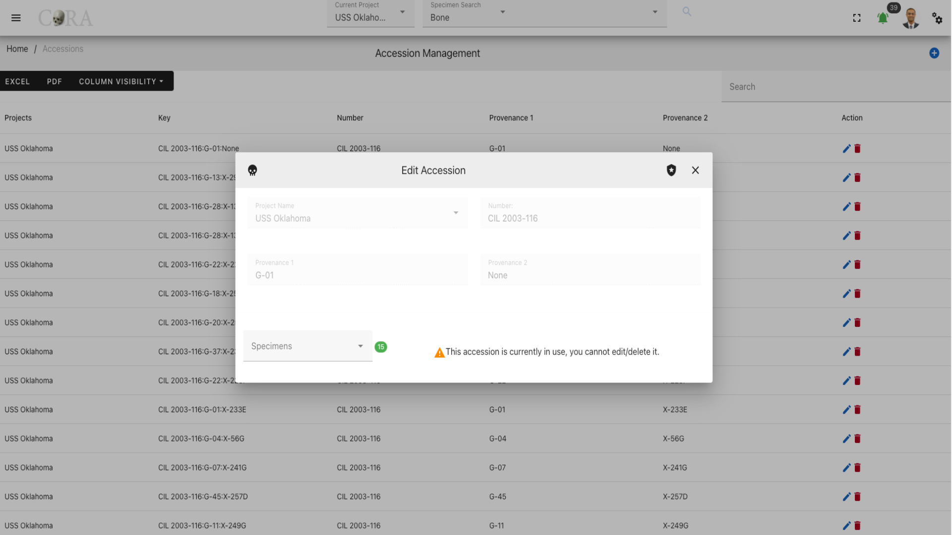 Click on Action