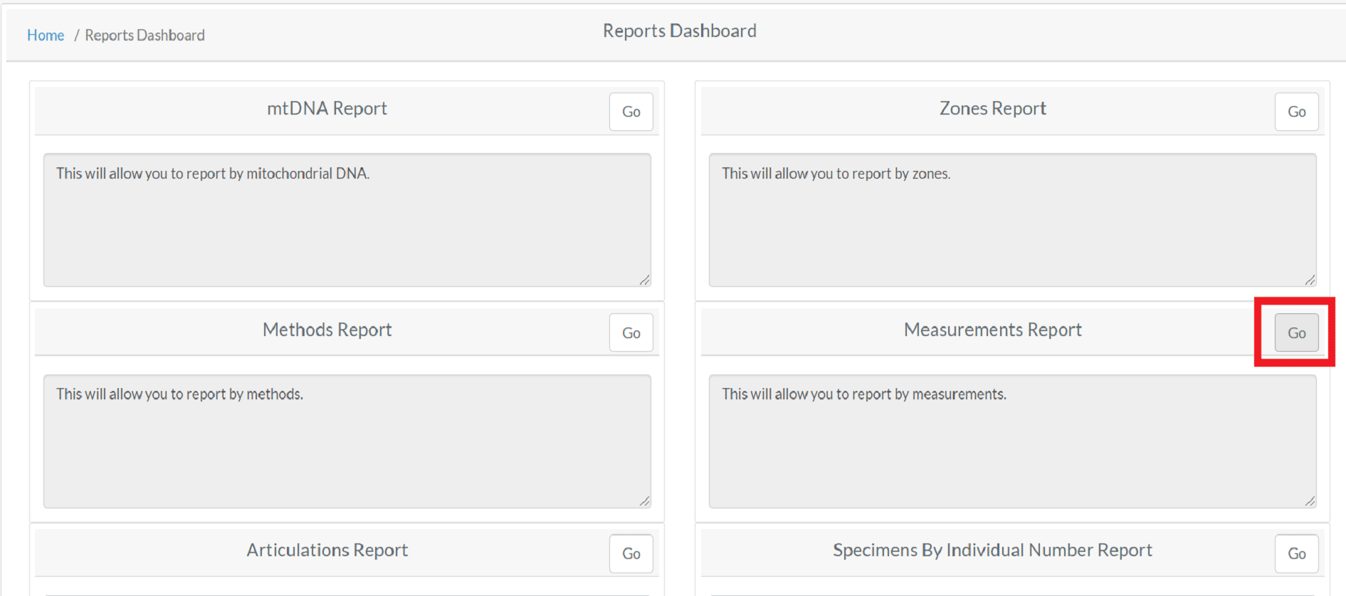 Measurements Report