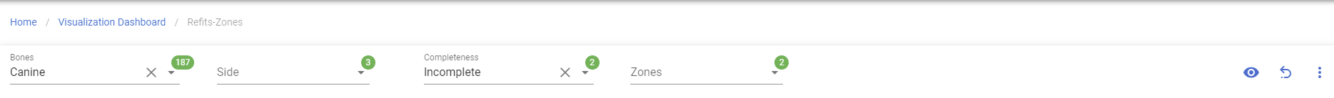 Refits Zones Filter