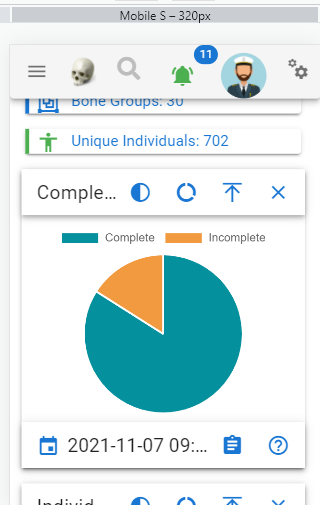 Dashboard Chart MobileS View