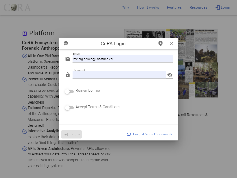 Login Laptop View